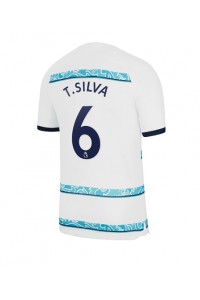 Chelsea Thiago Silva #6 Fotballdrakt Borte Klær 2022-23 Korte ermer